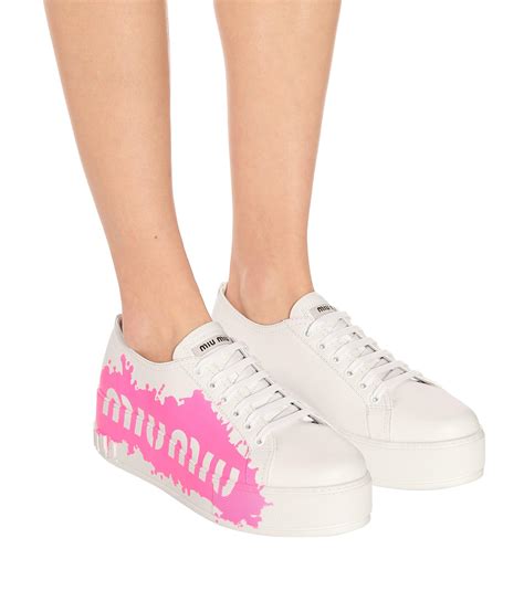 miu miu platform sneakers sale|miumiu shoes for women.